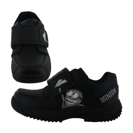 Minions School of Mayhem Kids Velcro Black Shoe 